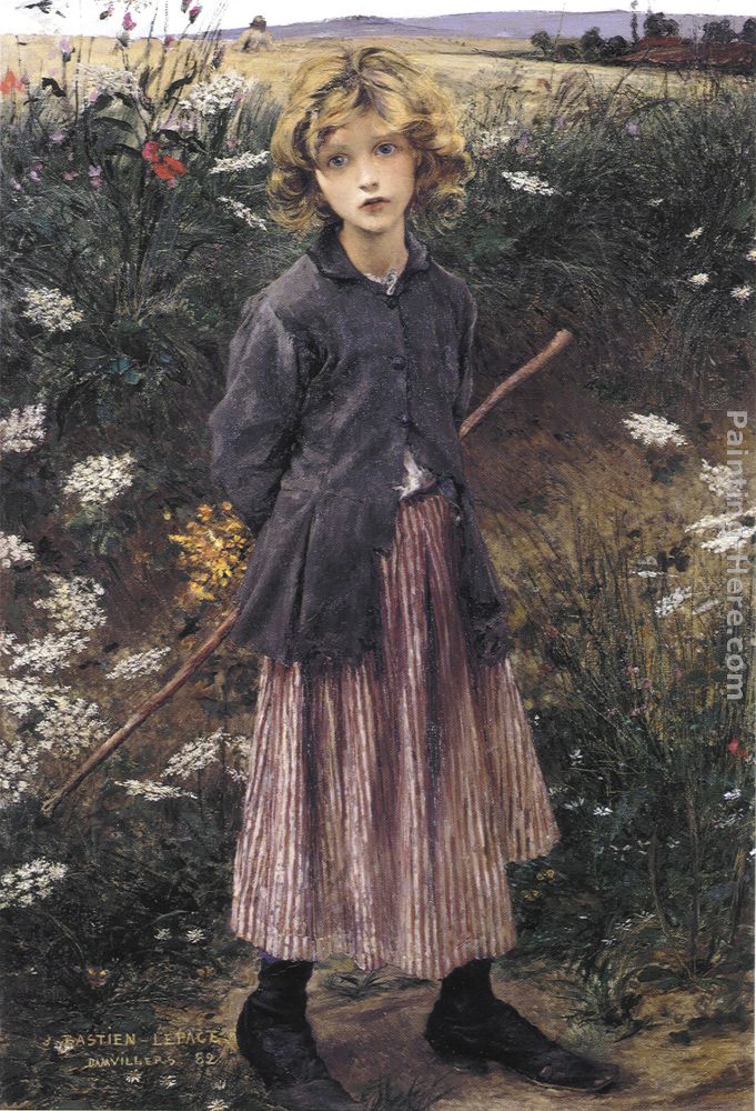 Young Girl painting - Jules Bastien-Lepage Young Girl art painting